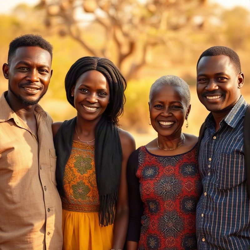 The small Sparkkbeta family team photographed in warm natural light